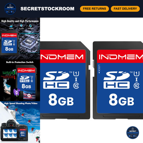 8gb card pack uhs - card, 2-pack