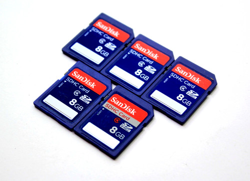 Lot sandisk 8gb sd sdhc - of,